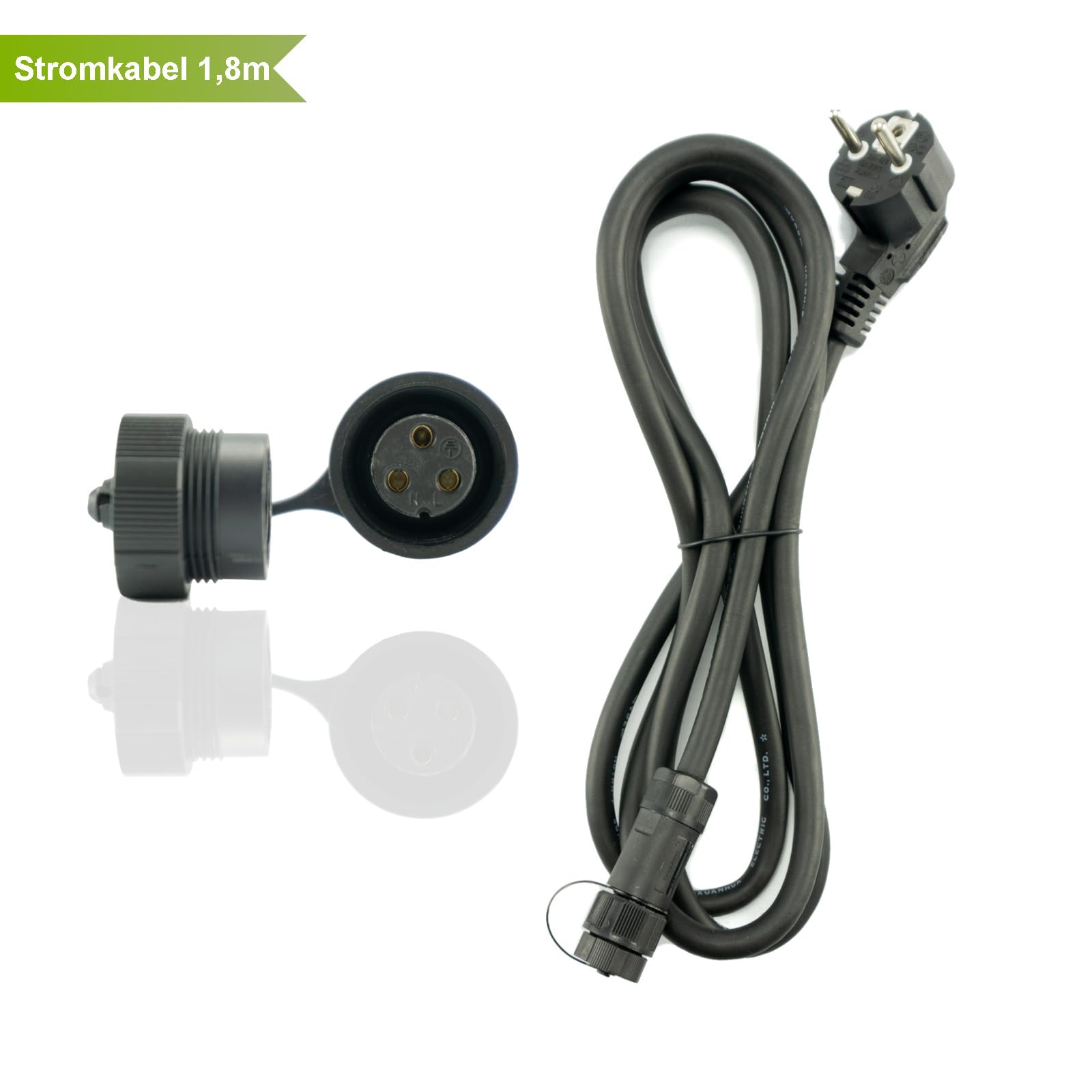 Esterilla calefactora impermeable 25 x 70 cm para exterior + cable de alimentación de 1,8 m para exterior