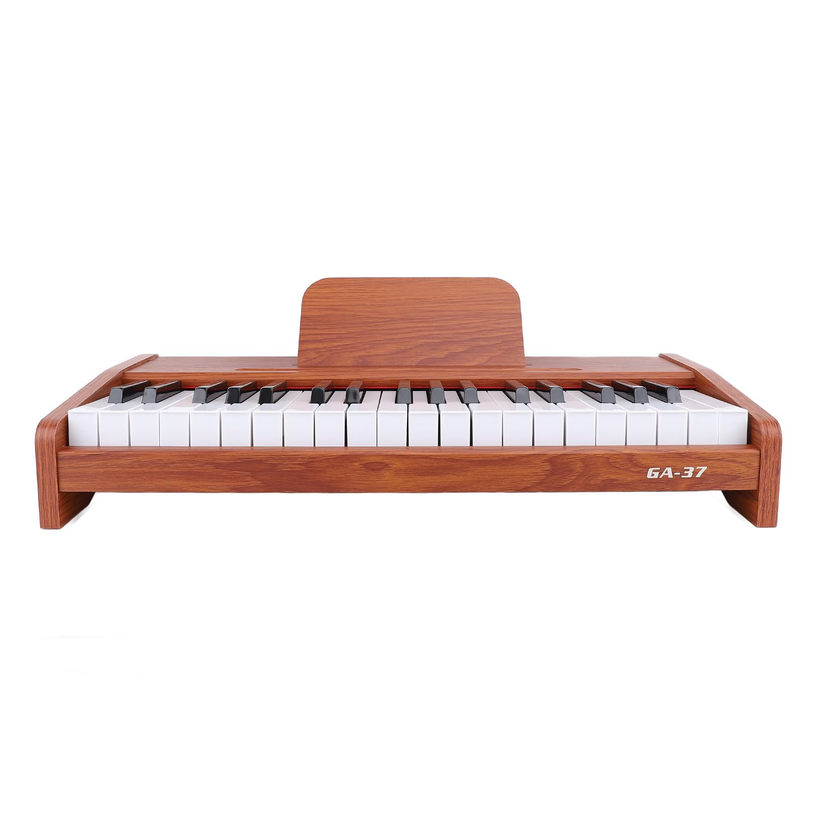 37 Keys Piano Keyboard 37 Key órgano Electrónico 3 Octavas Completas Compact Lightweight Imitation Diseño de Grano de Madera con 22 Cm Teclas Estándar para Niños Educación Musical