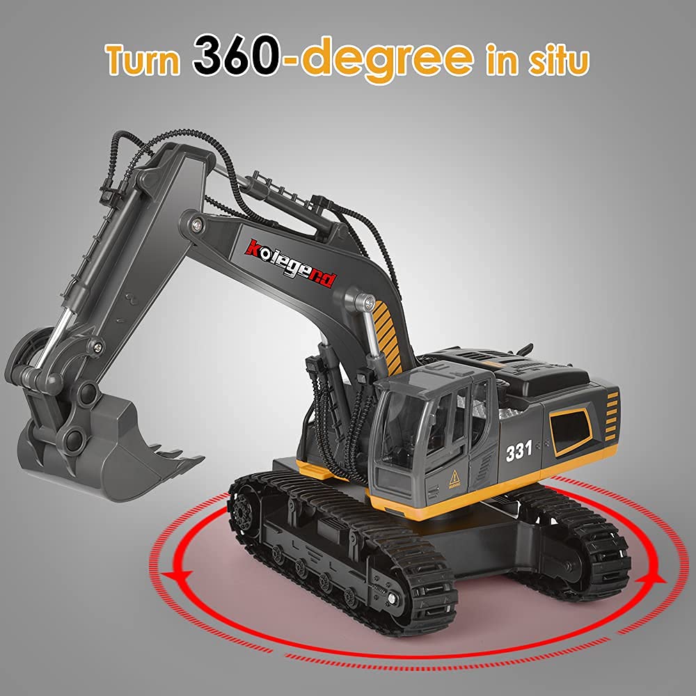 kolegend 9 Channel Full Functional Electric RC Remote Control Excavator