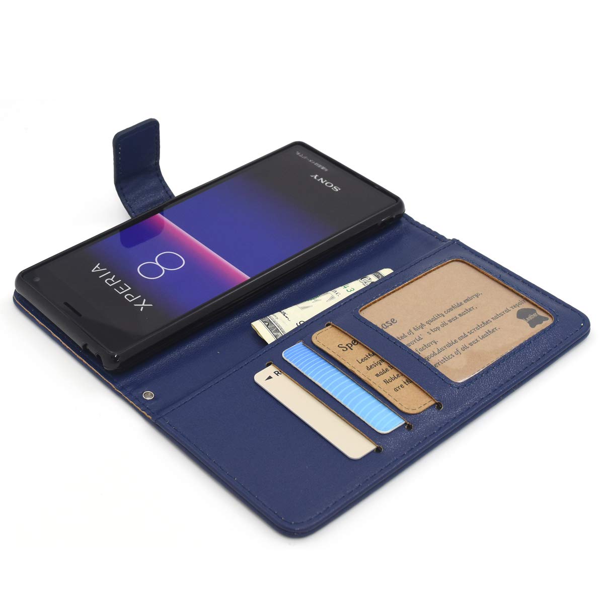 Amazon.co.jp: Xperia 8 (au SOV42 / Y!mobile/UQmobile) ケース 手帳
