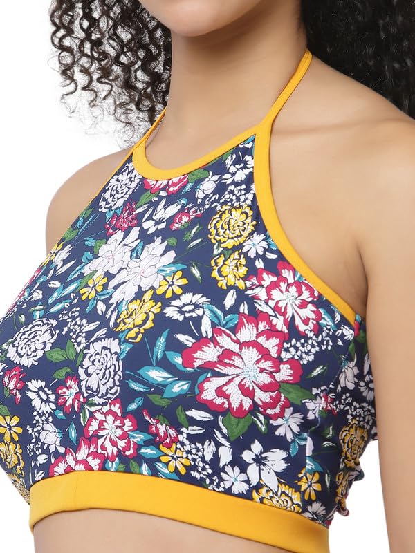 CUKOO Padded Yellow Printed Swimwear 3