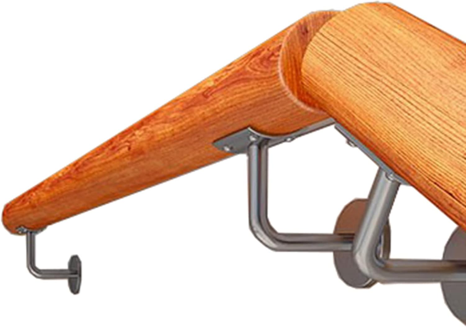 LVLONG Rustic Wood Handrails for Indoor Stairs, Safety Wall