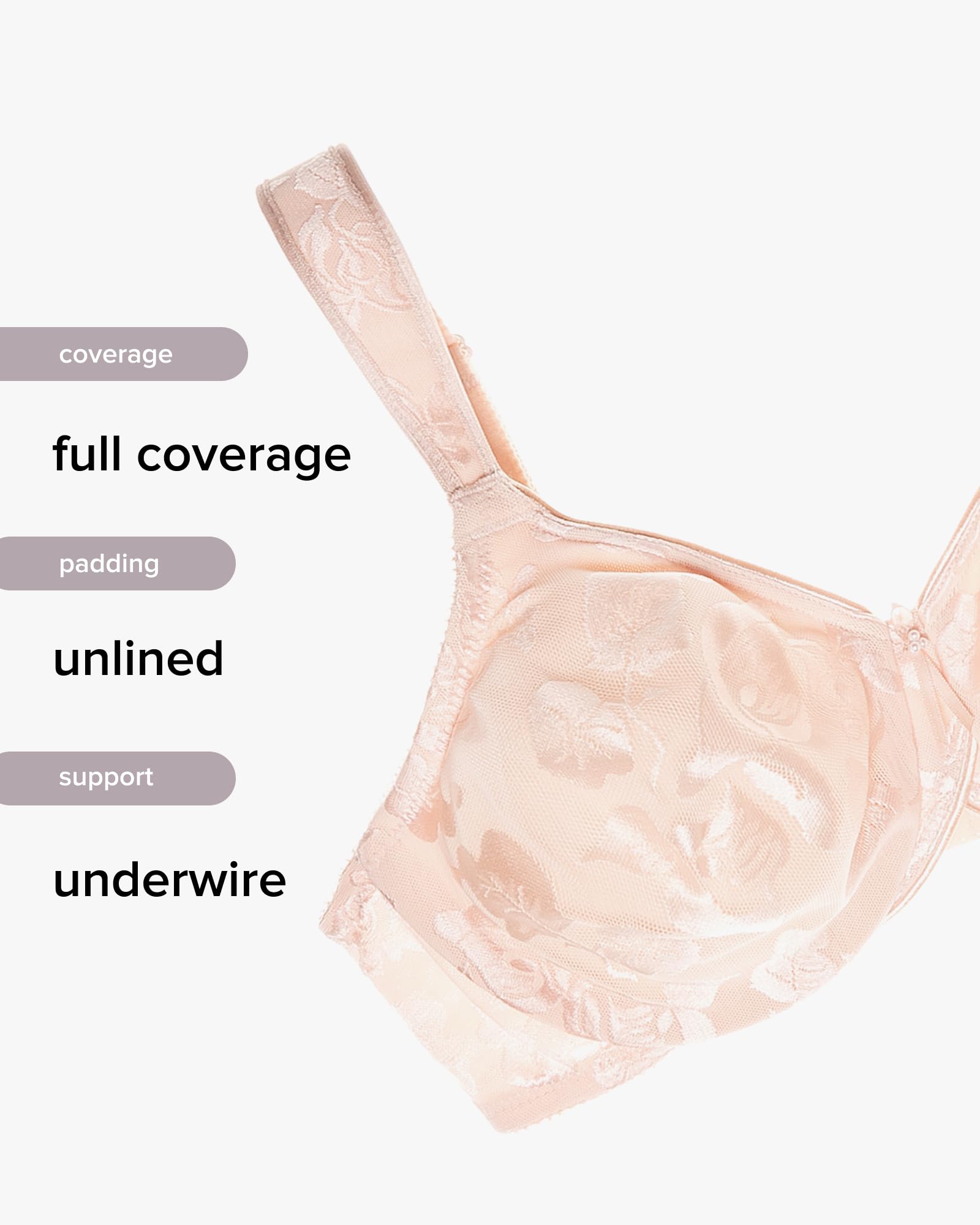 Wacoal Women's Awareness Underwire Bra - 85567,Black,44C