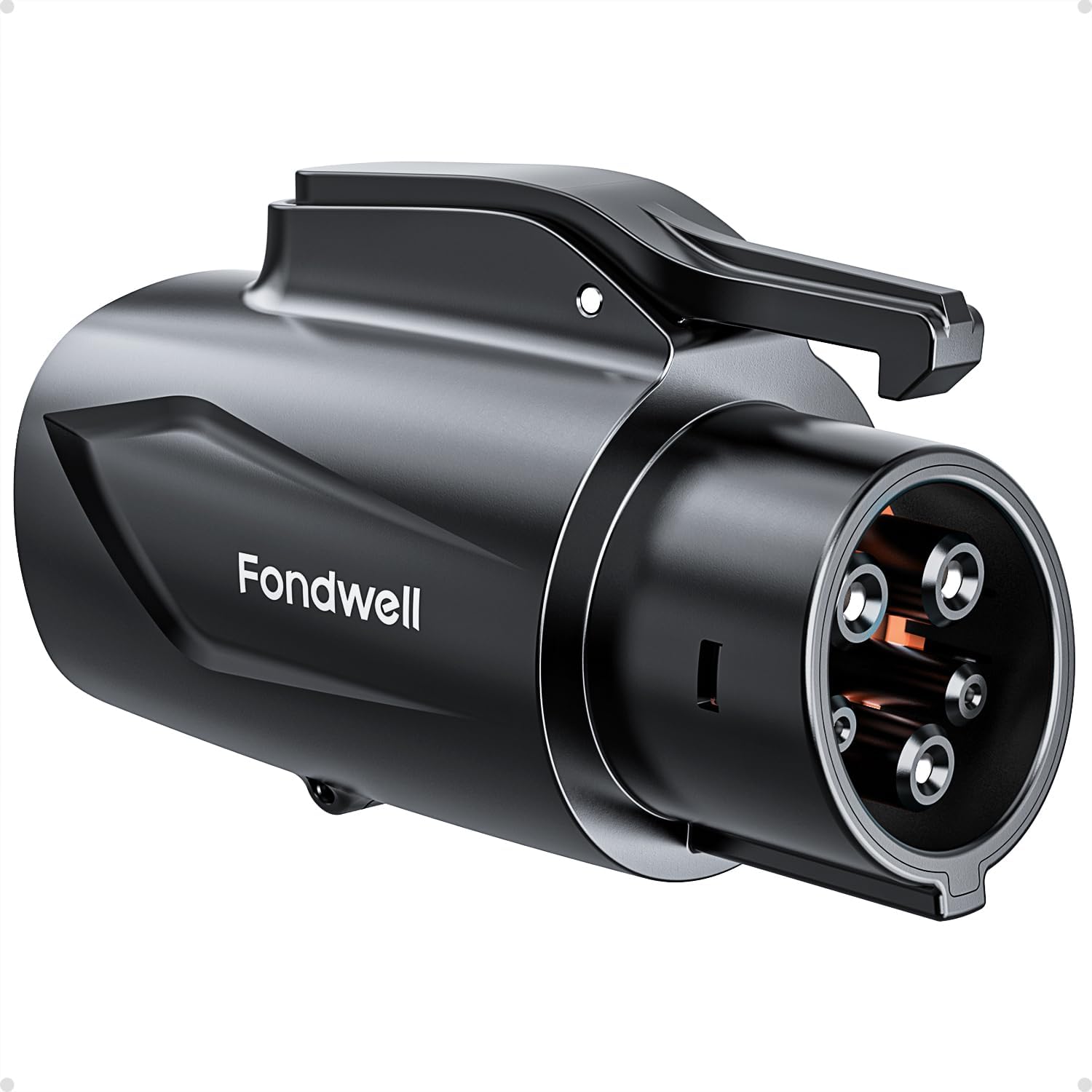 Fondwell NACS to J1772 Charger Adapter: Compatible with Tesla Chargers for J1772 Electric Vehicles - AC 250V 80Amp Max - Fits Destination/Wall/Mobile Connectors