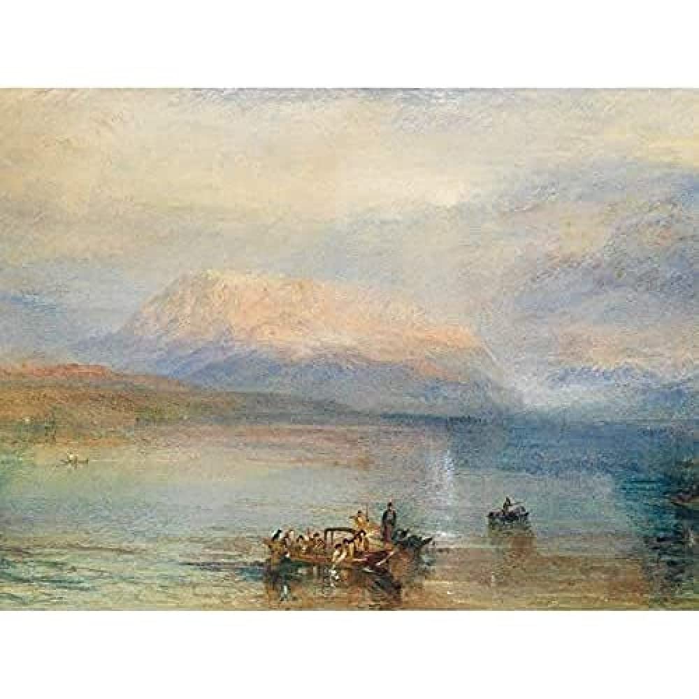 Jmw Turner The Red Rigi Art Print Canvas Premium Wall Decor Poster Mural