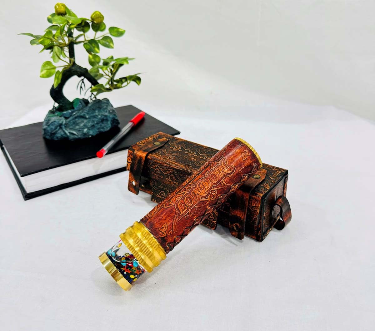 THOR INSTRUMENTS Dolland London Handmade Kaleidoscope Brass Kaleidoscope Educational Vintage Collection | Birthday | Any Occasion Gift for Kids