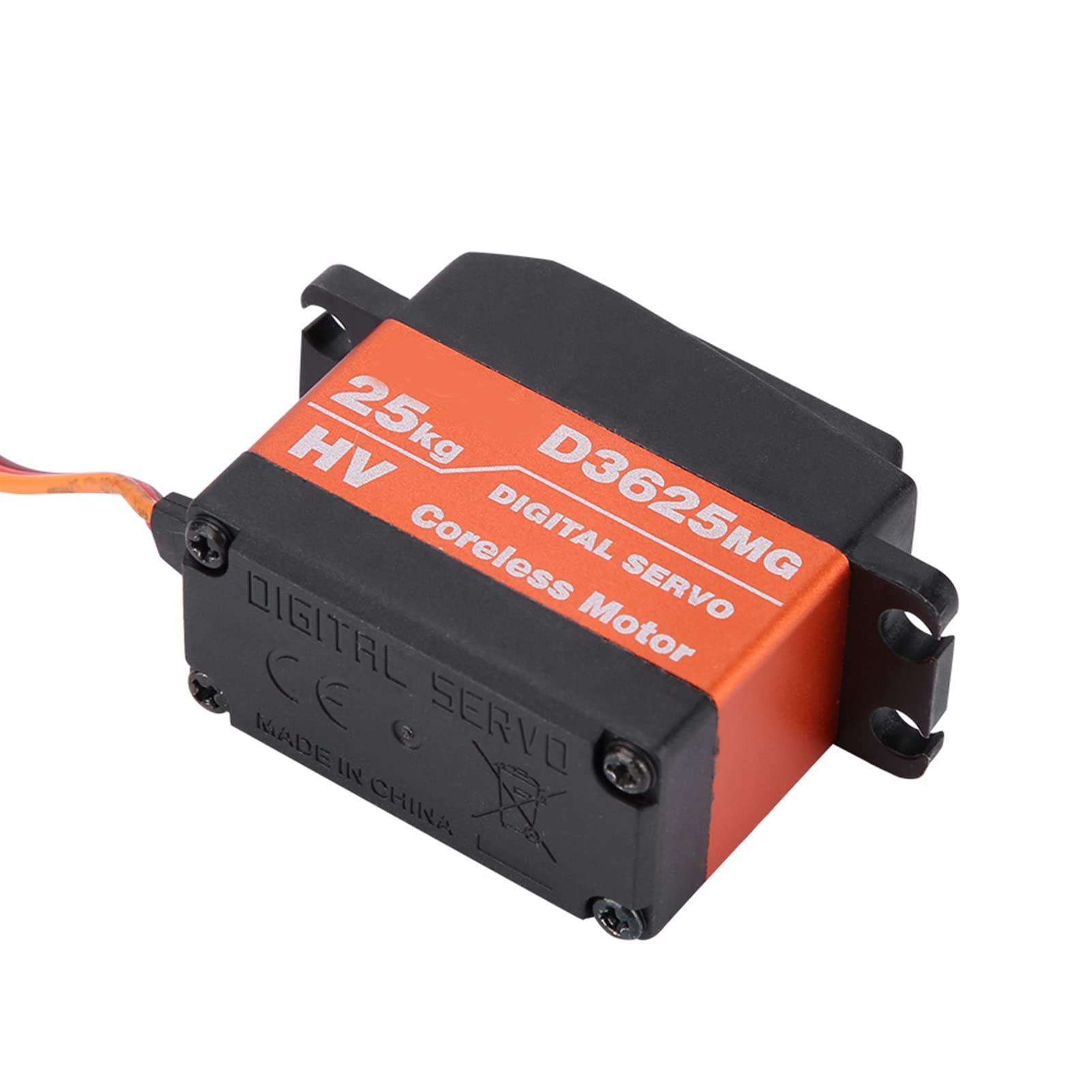 Servo Digital de Engranaje de Metal Resistente al Agua Servo de Coche RC de 180° de Alto par para 1/10 1/8 Coche de Carreras de camión Corto Disipación de Calor de Aluminio