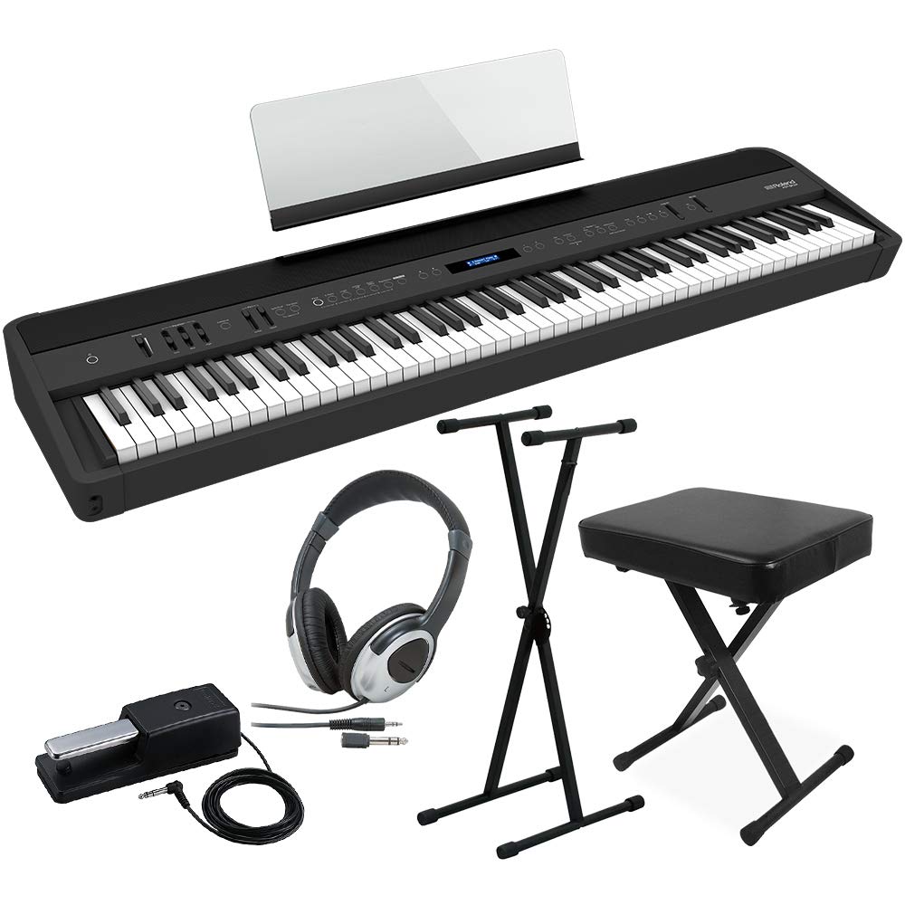 Amazon | Roland FP-90X BK 電子ピアノ 88鍵盤 Xスタンド・Xイス