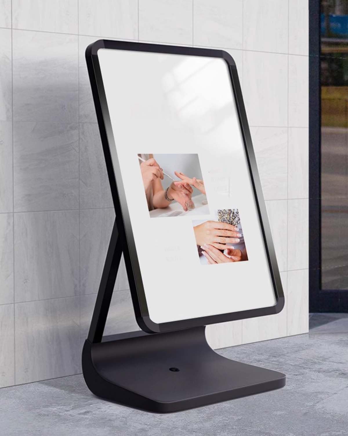Caballete Publicidad Soporte para Carteles Resistente Al Viento, Soporte para Carteles de Suelo para Menús/publicidad/guías, Marco para Fotos con Ángulo Ajustable para Carteles de Pavimento(50x70cm (1