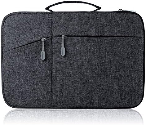 Megoo 12inch Sleeve Case for Microsoft Surface Pro 9/8/7/7 Plus/Surface Laptop Go 12.4"/Pro X/6/5/4/3 12.3", Slim Carry Case with Handle for 11-11.6-12 Tablet Chromebook Laptop(Black)