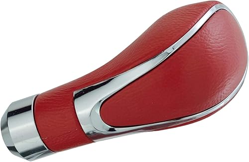 Miniatura 9 de Thruifo Pomos de palanca de cambios cubiertos de cuero, mango de palanca de cambios MT Gear para la mayoría de transmisiones manuales, color negro