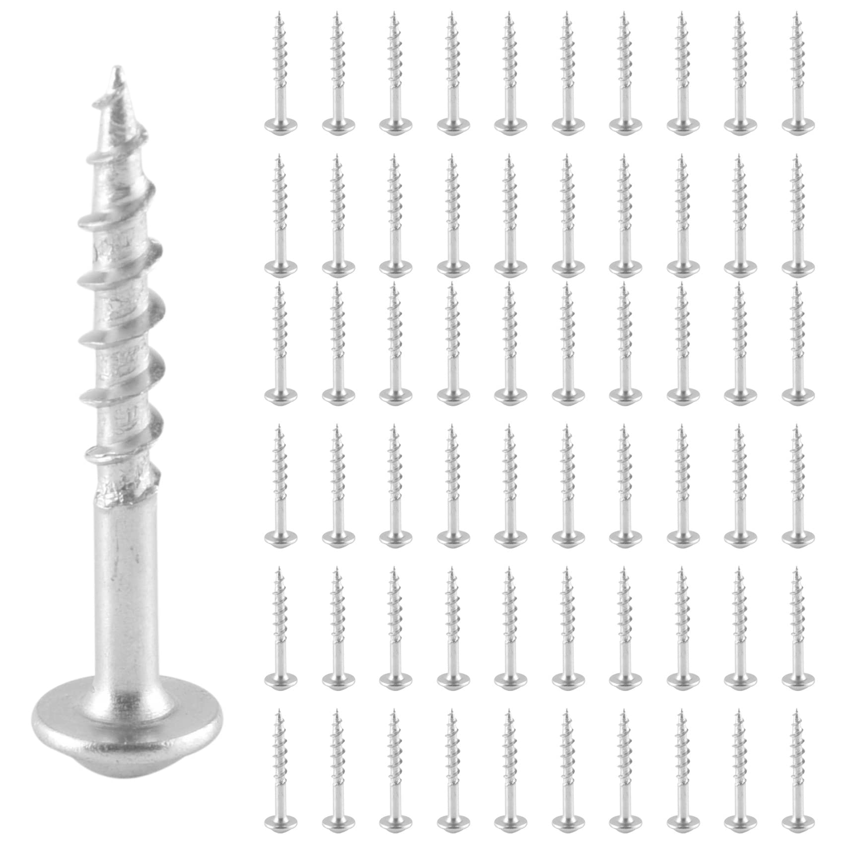 Sankaka 100Pcs Woodworking 32Mm Pocket Hole Screws Ph2 Driver Self-Tapping Screw For Jig