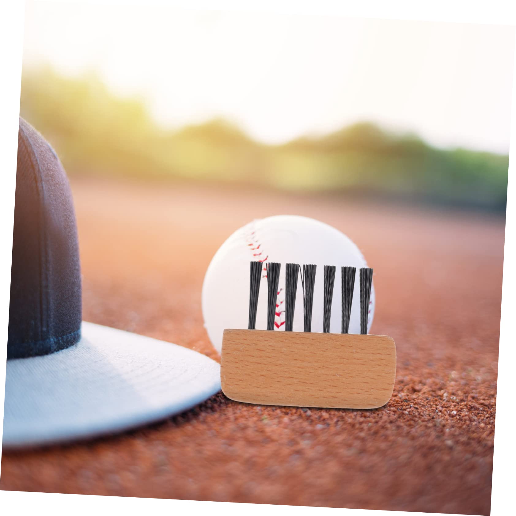 Cepillo Profesional de Sóftbol y Béisbol, Mango de Madera, 3 Piezas, Accesorio de Árbitro