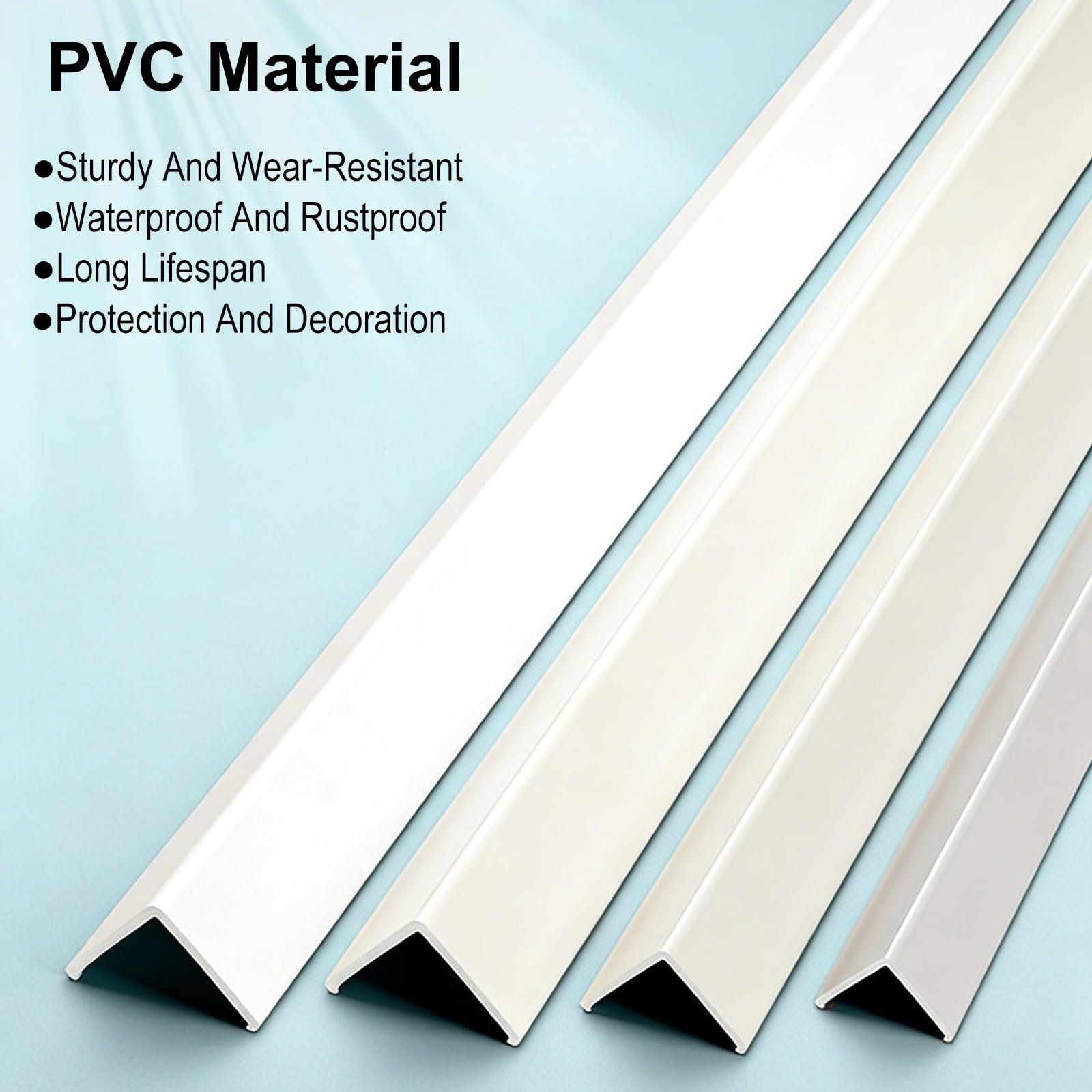 Paraspigoli Effetto Legno Profili Angolari in PVC per Pareti, AntiGraffio Protezioni Angolari per Pareti, Profili Angolari Autoadesivi, Impermeabili Protezioni(D,80cm/31.5in(L))