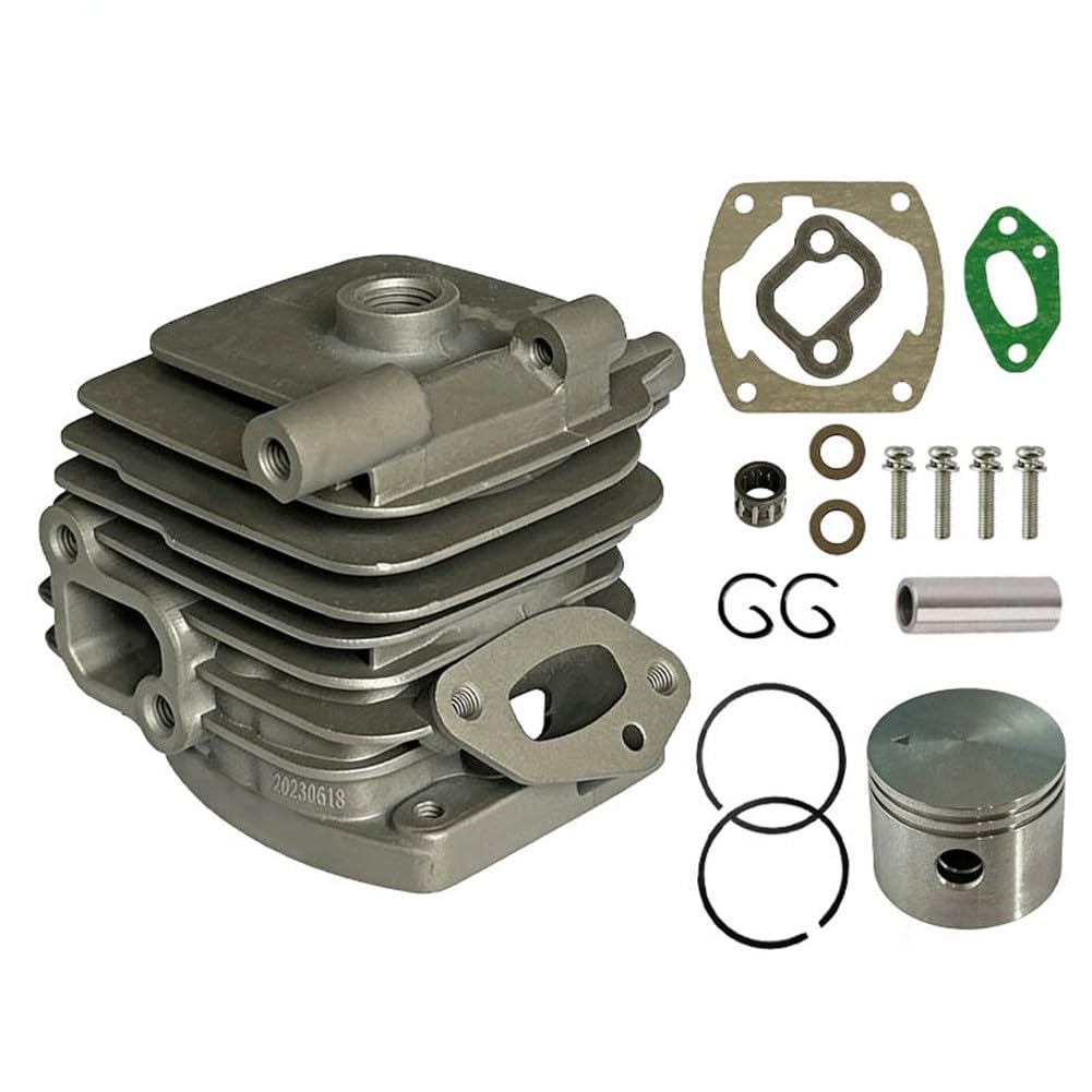 EasyByMall Cilindro per motosega Echo CS-2511P CS-2511PN CS-2511T CS-2511TN CS-2511TS CS-2511TES CS-2511WES, sostituisce P021050120 P021051920 Kit pistone
