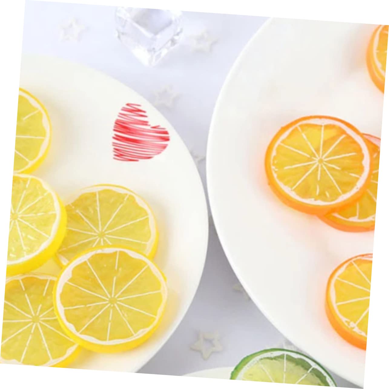 Alipis 96stücke Realistische Künstliche Zitronenscheiben Dekorative Fruchtmodelle Für Küche Partys Und Fotografie Lifelike Fake Slices Für Hochzeiten Und Wohnraumgestaltung