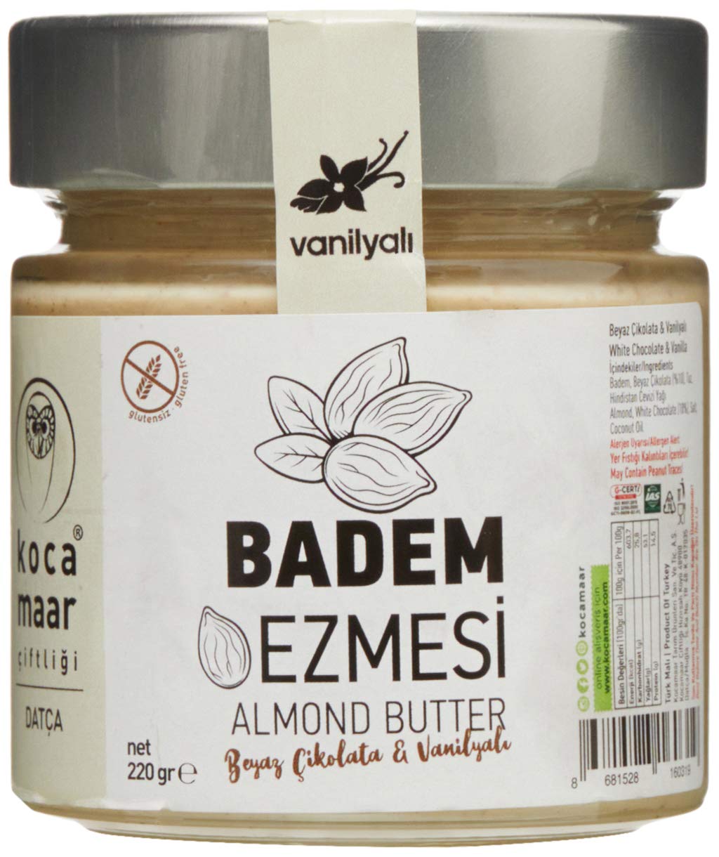 Kocamaar Çiftliği Badem Ezmesi Beyaz Çikolatalı & Vanilyalı 220 gr