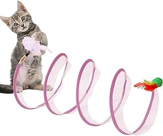 Cat Play Tunnel Toy | Indoor Cat Tunnel Toy | Portable Interactive Pet Adventure Tunnel Toy, Interactive Cat Springs Toys for Cats, Dogs, Small Pets, Rabbits Pochy