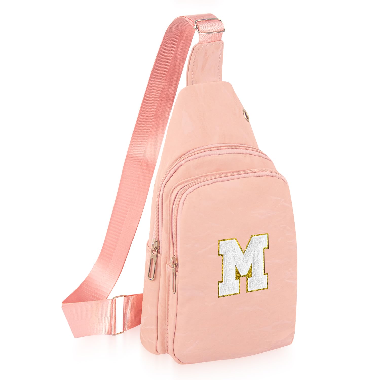 Small Sling Bag Initial Crossbody Bag Fanny Pack Chest Bags for Women Personalized Birthday Gifts, Rwblack-a5, A5