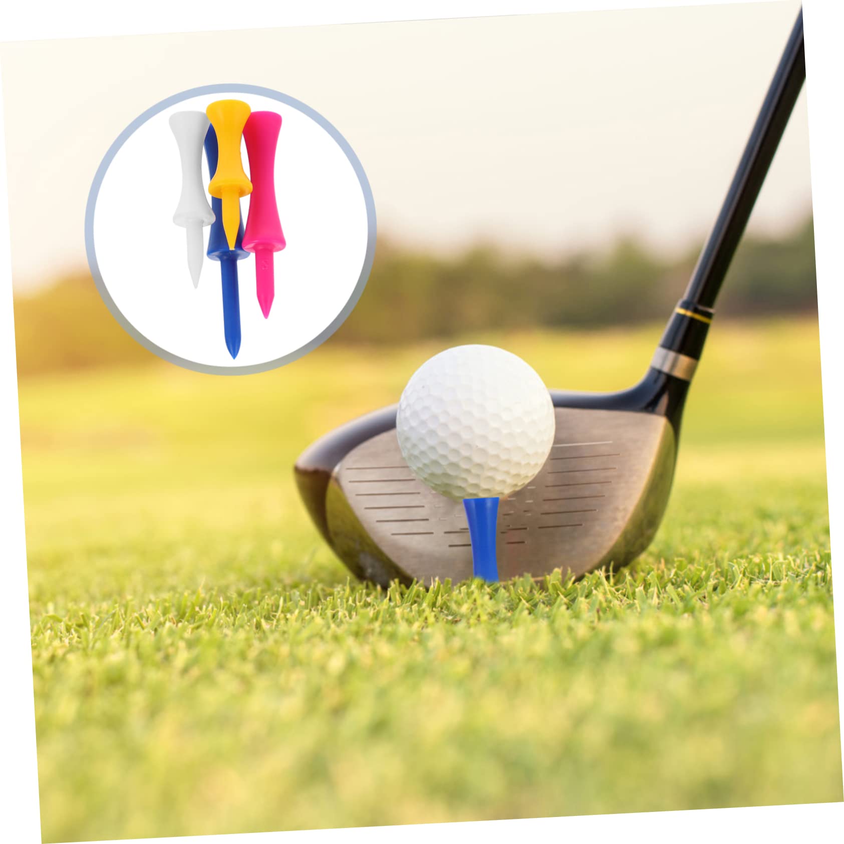 ibasenice Kunststoff Golf Tees Halter Robuste Golfer Zubehör Für Indoor Outdoor Training Verschleißfest Farbvariationen Optimale Schusskraft Abnutzung
