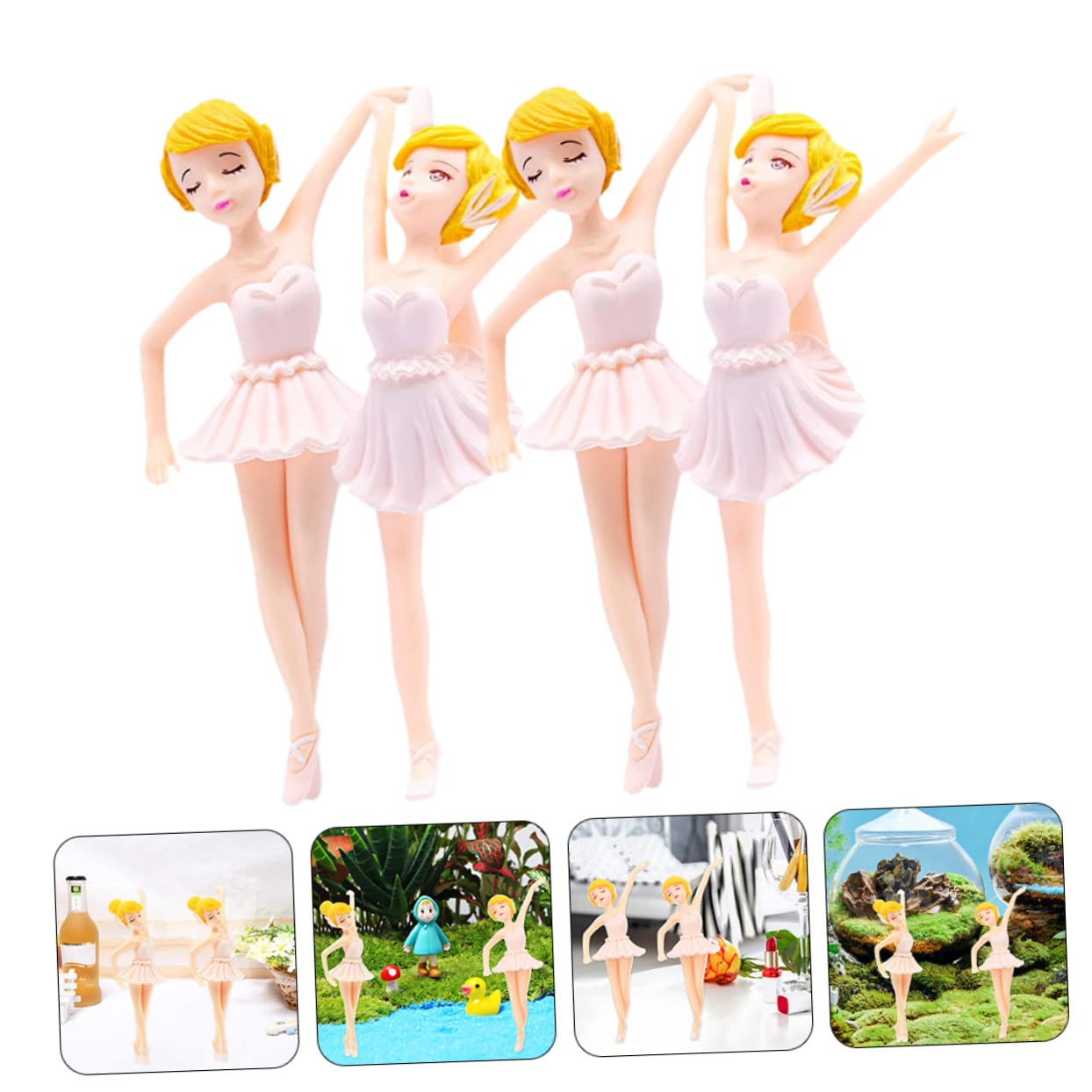 Alipis 20piezas Toppers De Cupcake De Bailarina Para Decoración De Pastel Para Cumpleaños y Fiestas De Danza Adorno Elegante Para Bodas y Celebraciones Temáticas