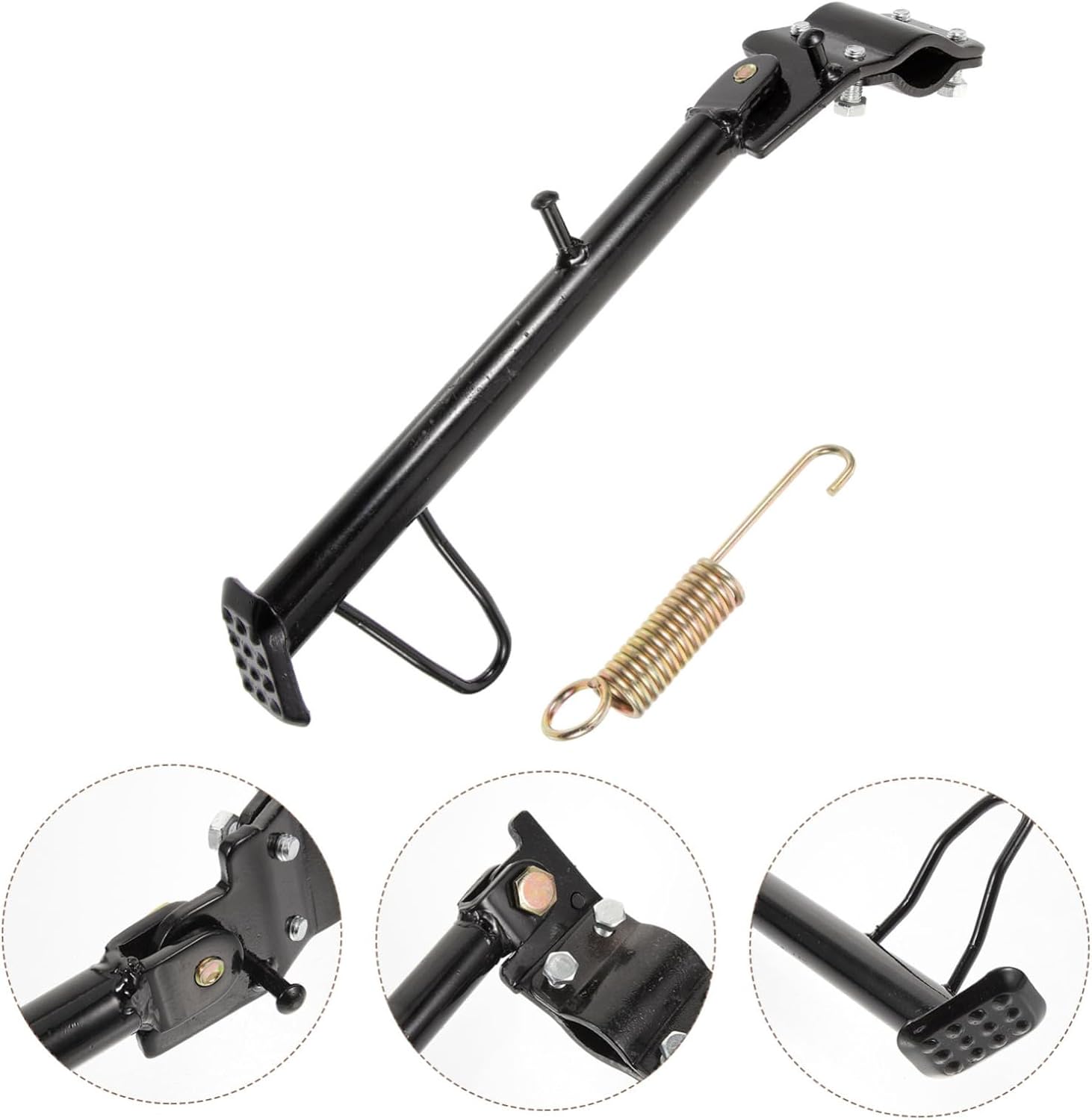 Motorcycle Side Kickstand Metal Replacement for Scooter, Strong