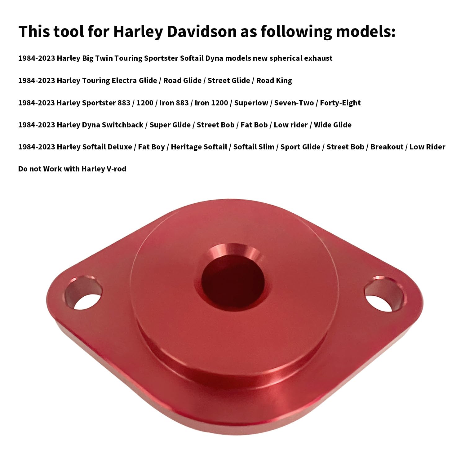 BIGLKNM Gasket Seal Installer Tool Compatible with Harley Davidson Big Twin Touring Sportster 883 Fatboy Road King Iron 883 (Red)