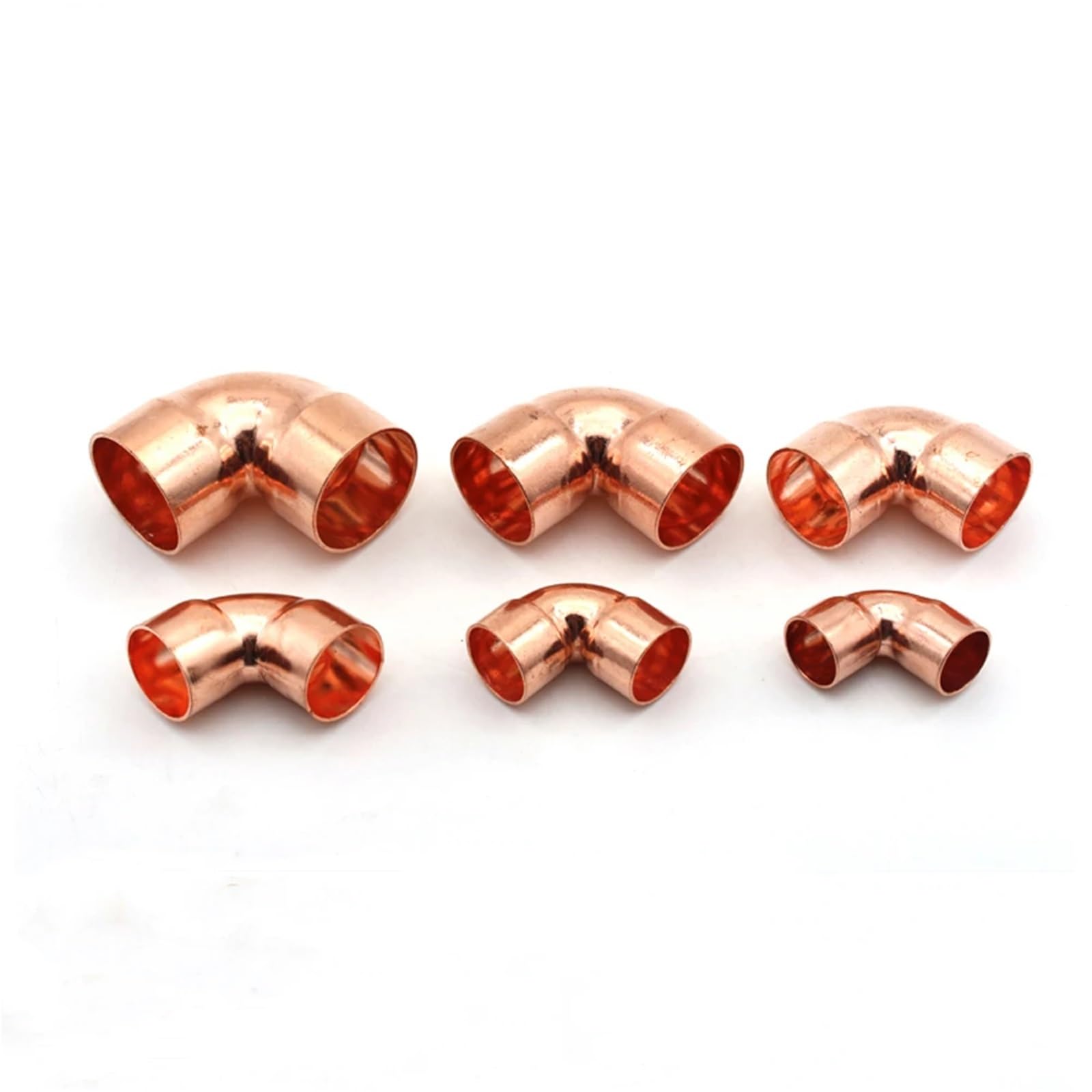 Raccord de plomberie en cuivre pur de 16, 18, 18, 20, 22, 28, 32, 35, 28, 45, 50, 45, 60 mm de diamètre intérieur, coude à 90 degrés, raccord de plomberie(ID 32mm Wall 2.0mm)