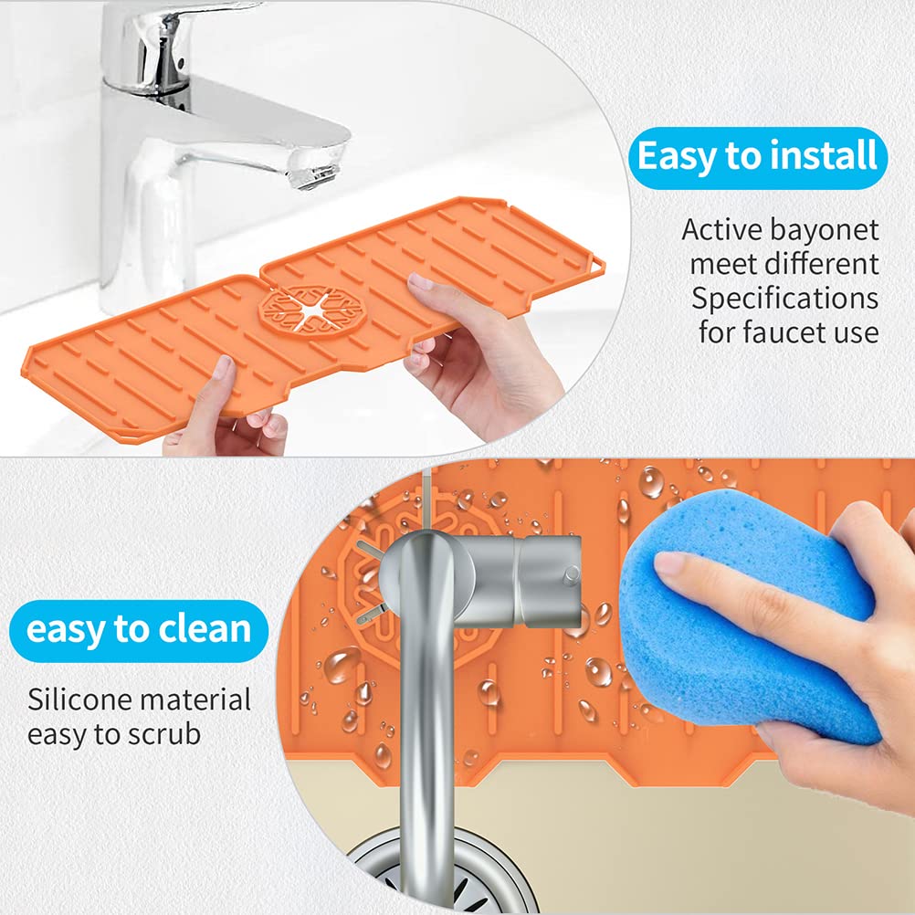 Siliconen spoelbak spatbescherming voor keuken, herbruikbare backsplash Siliconen spoelbak spatbescherming voor keuken, herbruikbare backsplash