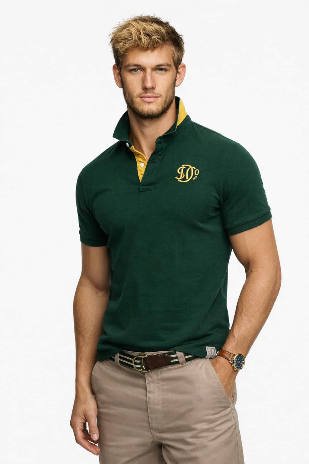 Superdry Pique Monogram Polo Polo Shirt Hombre (Pack de 1)