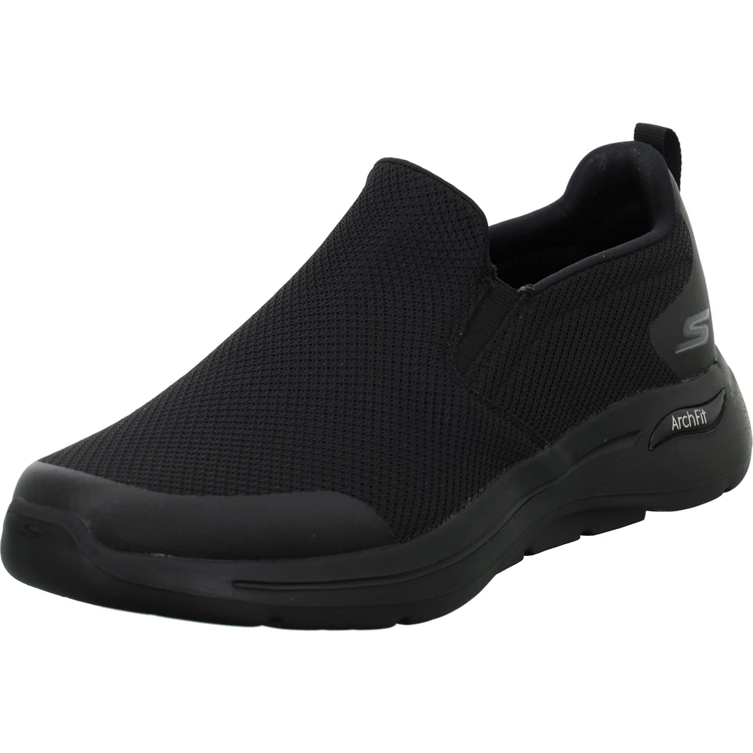 Skechers Men's Go Walk Arch Fit Togpath Sneaker,Black Textile/Synthetic/Black Trim,9.5 UK