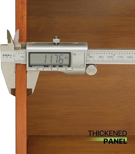 Miniatura 5 de Magshion Armario de almacenamiento de zapatos de bambú de 6 niveles con puertas, estante independiente para zapatos, tacones, tenis, estante