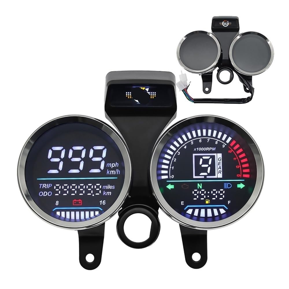 Contachilometri universale Contagiri per motocicletta, per Suzuki GN 125, tachimetro digitale, contachilometri, indicatore di marcia, strumento misurazione