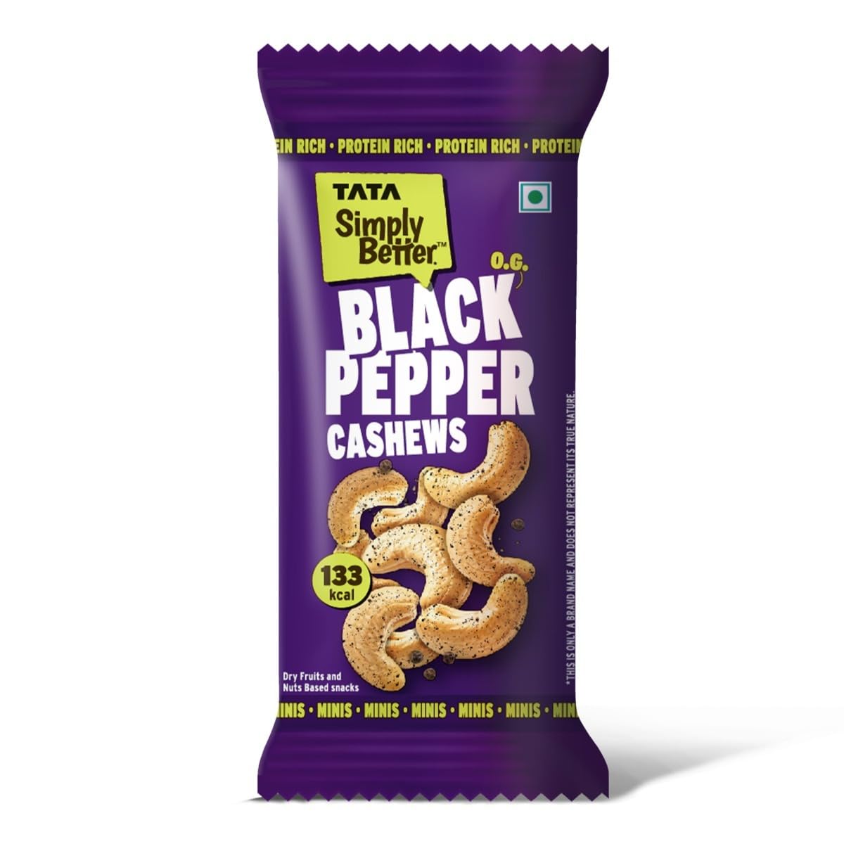 Tata Simply Better Black Pepper Cashews, 23g (Single Serve), Rich in Protein, Party Snack, Delicious Kaju Nuts, Ready To Eat Snack, No Palm Oil, No Trans Fat-picture-21
