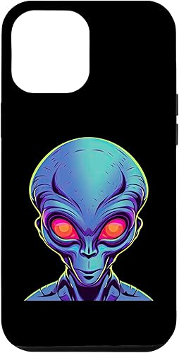 Miniatura 10 de iPhone 13 Pro Alien Face UFO Alien Head Funny Alien Case