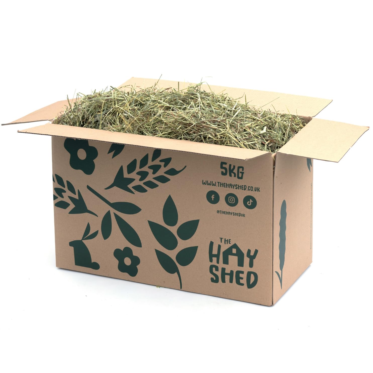 The Hay Shed Natural Timothy Hay for Small Pets – Barn Dried, Dust Free, High Fibre, Long Stem First & Second Cut Natural Feeding Grass for Rabbits, Guinea Pigs, Hamsters, Chinchillas – 20kg
