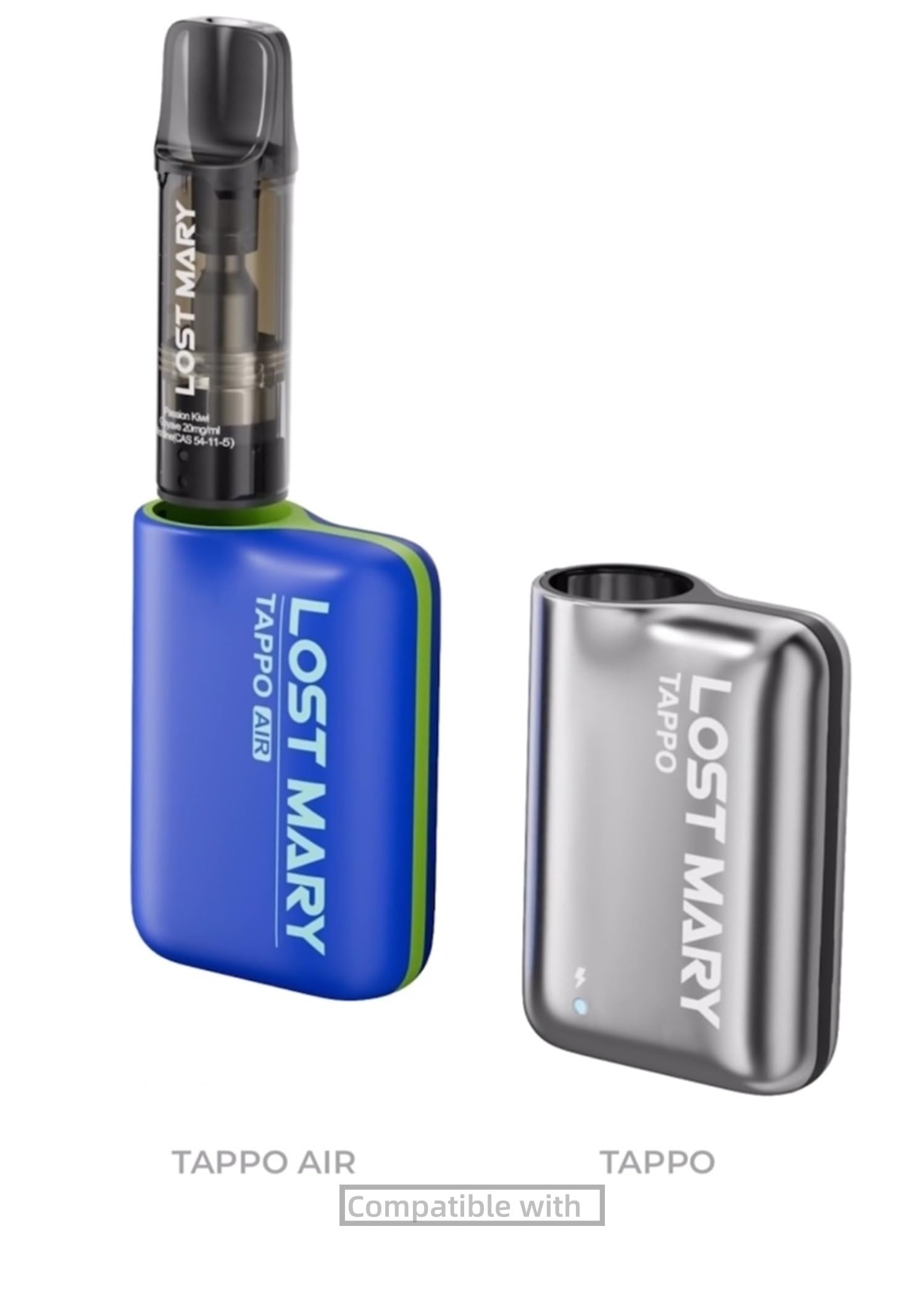 Lost Mary Tappo – Pack de 3 POD pré-remplis sans nicotine jetable 2 ml de  600