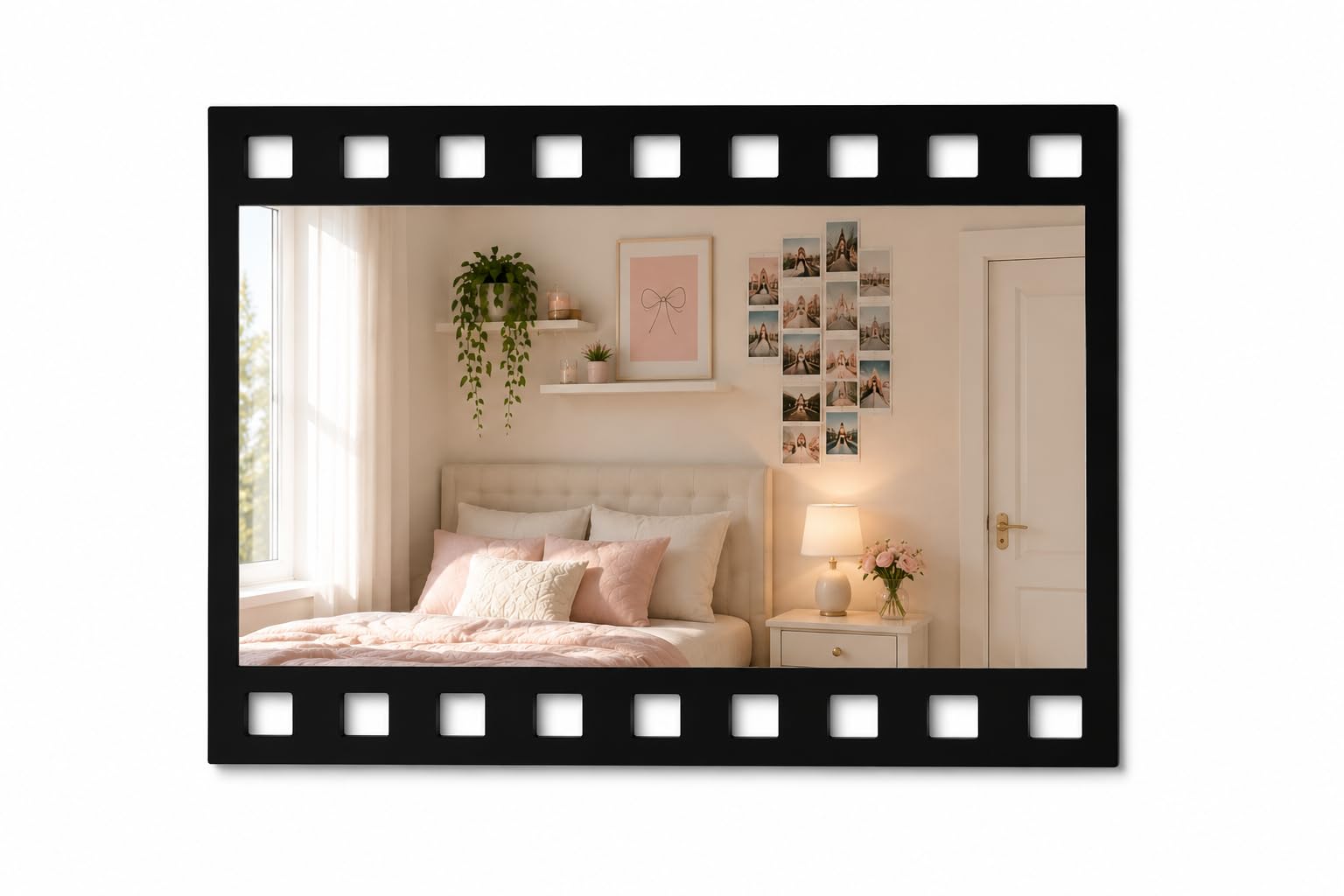 Film Strip Acrylic Mirror for Wall Decor, 12x18 Inch, Lightweight, Shatterproof, Aesthetic Hanging Mirror for Bedroom, Vanity, Living Room & Dorm-image-30