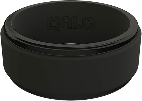 Miniatura 6 de QALO Anillo de silicona para hombre, anillos de boda de silicona para hombre, anillos de compromiso para él