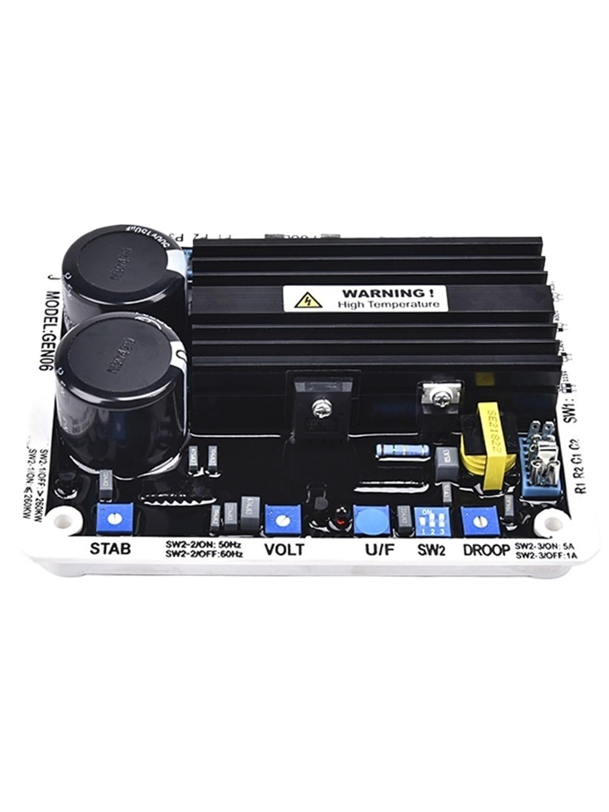 Régulateur tension N06 pour éliminer les variations de courant du générateur excitation N08