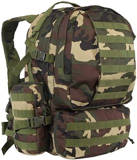 NTK, Mochila Tática Hornet 55L Cargueira, Ótima Capacidade E Alta Resistência, Costura Reforçada e Compatível Com Sistemas de Hidratação, Selva, Uso Diário