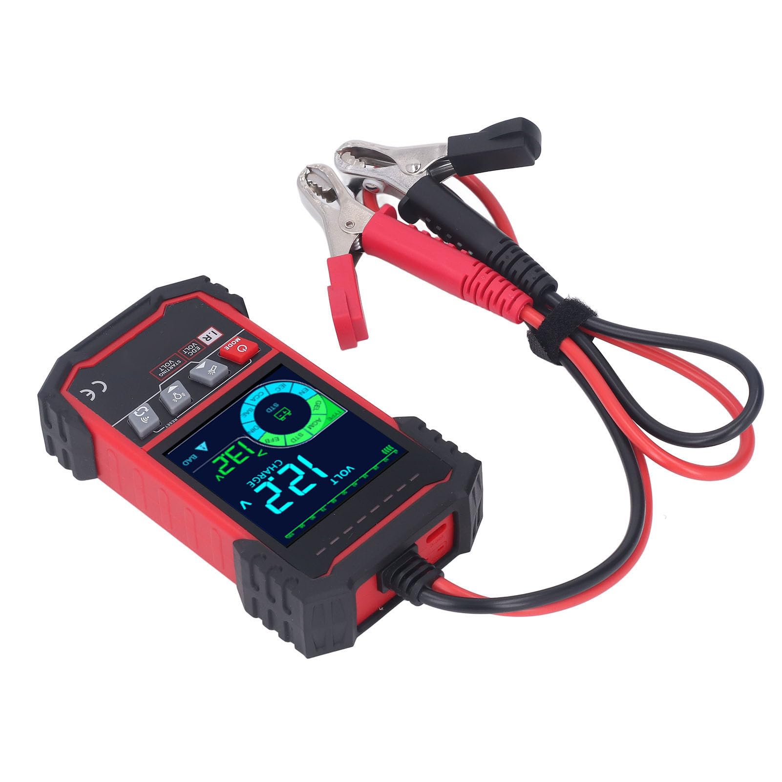Auto Tester Batteria 12V 24 V Analizzatore di Carico della Batteria con Schermo 3,2 Pollici per i Test CCA Marittimi di Camion Automobilistici