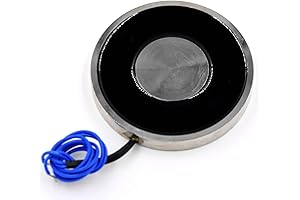 DC 12V Electric Magnet Solenoid for Lifting (132LB/60Kg Suction)