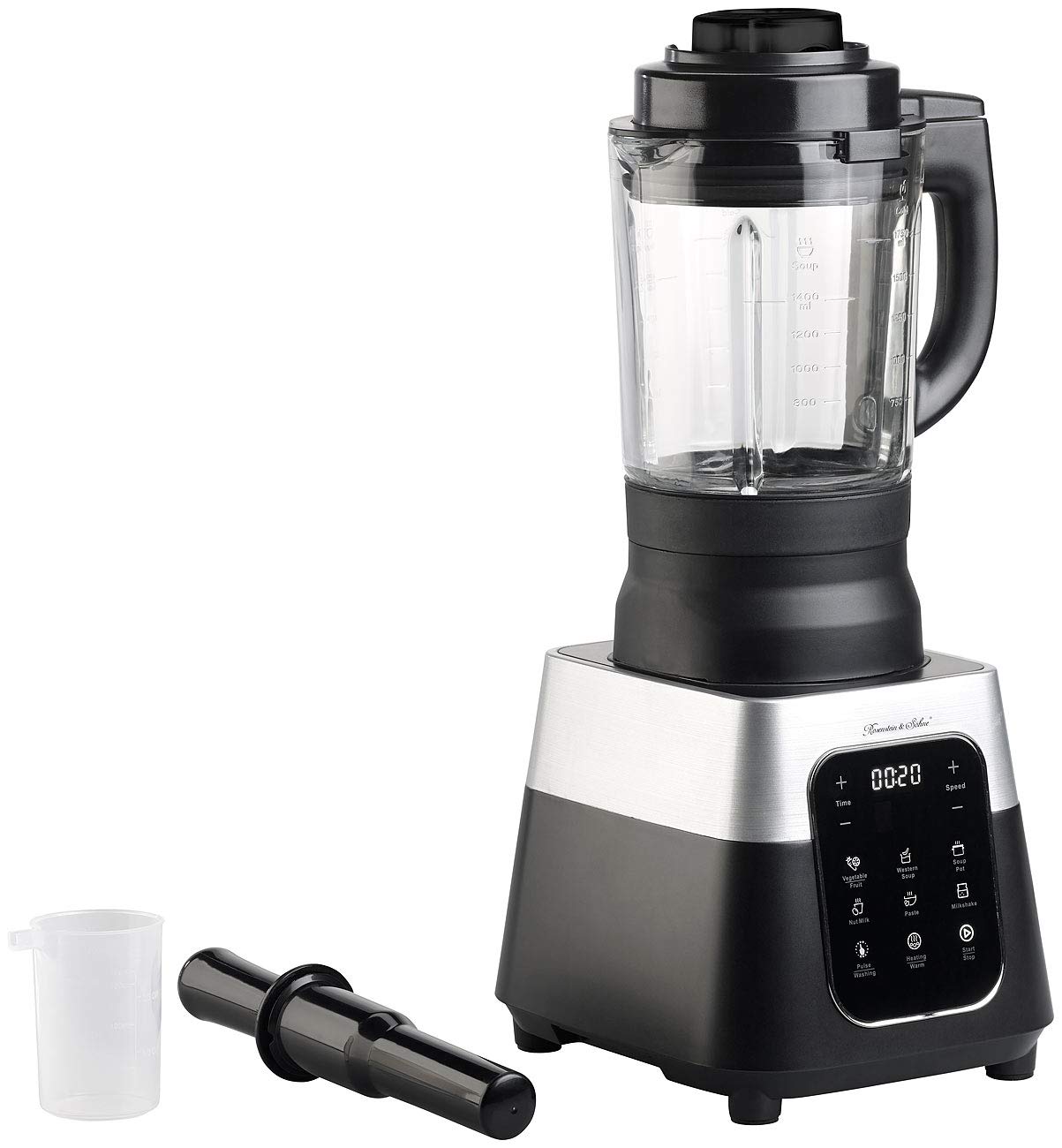 Profesjonalny blender kielichowy z funkcją podgrzewania, dotykowy, 1,75 l, 1500 W