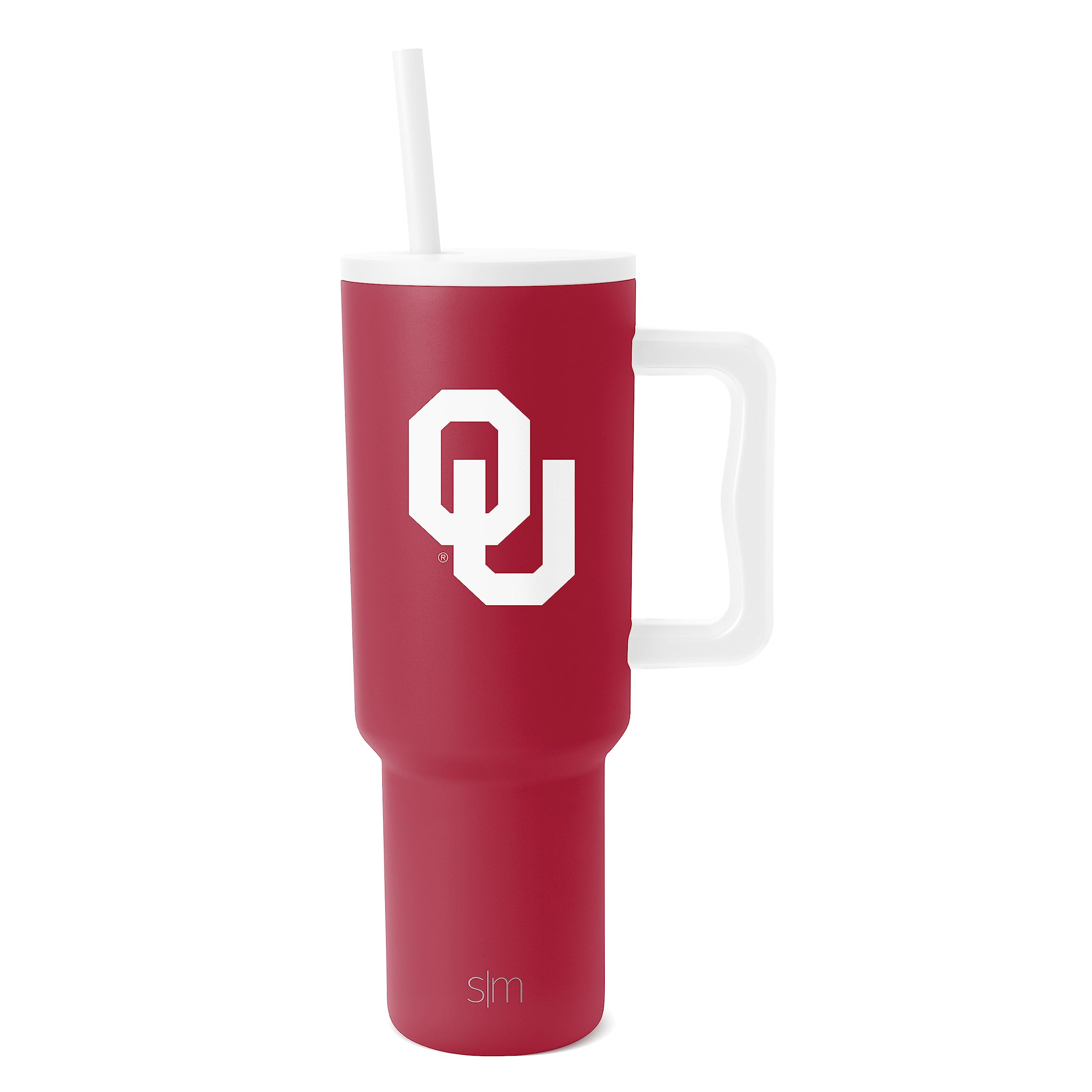 Simple Modern Officially Licensed Collegiate University 40oz Tumbler with Handle and Straw Lid | Football Thermos Gifts for Men, Women | Trek Collection