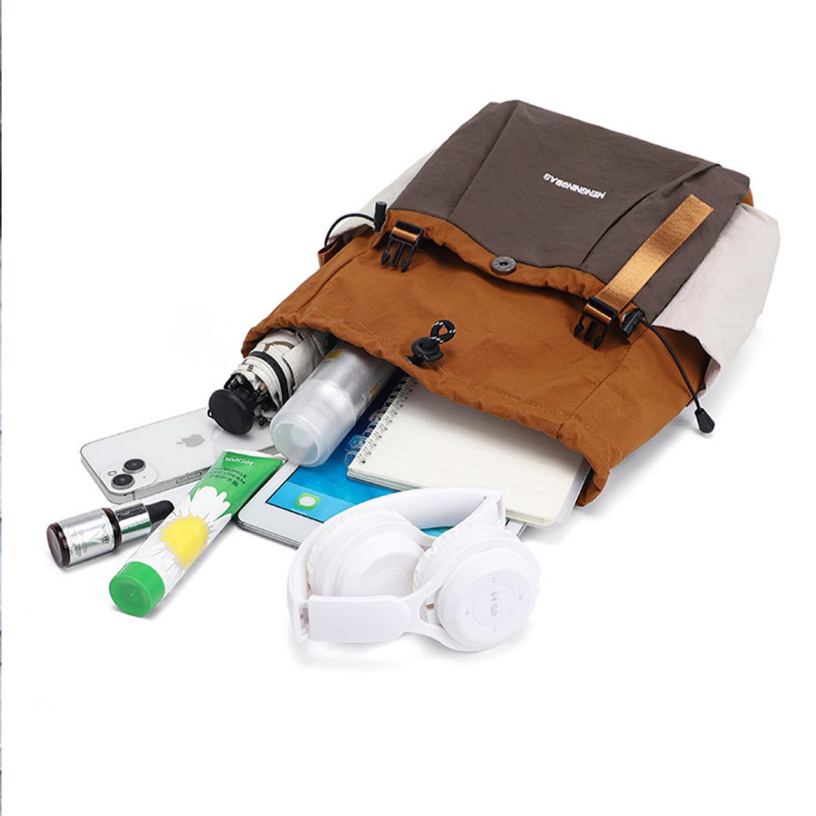 DEERWORD Mujer Bolsos Mochila Casual Bandolera Marca Mediano Antirrobo Italianos Lona 82122 1 piezas Púrpura