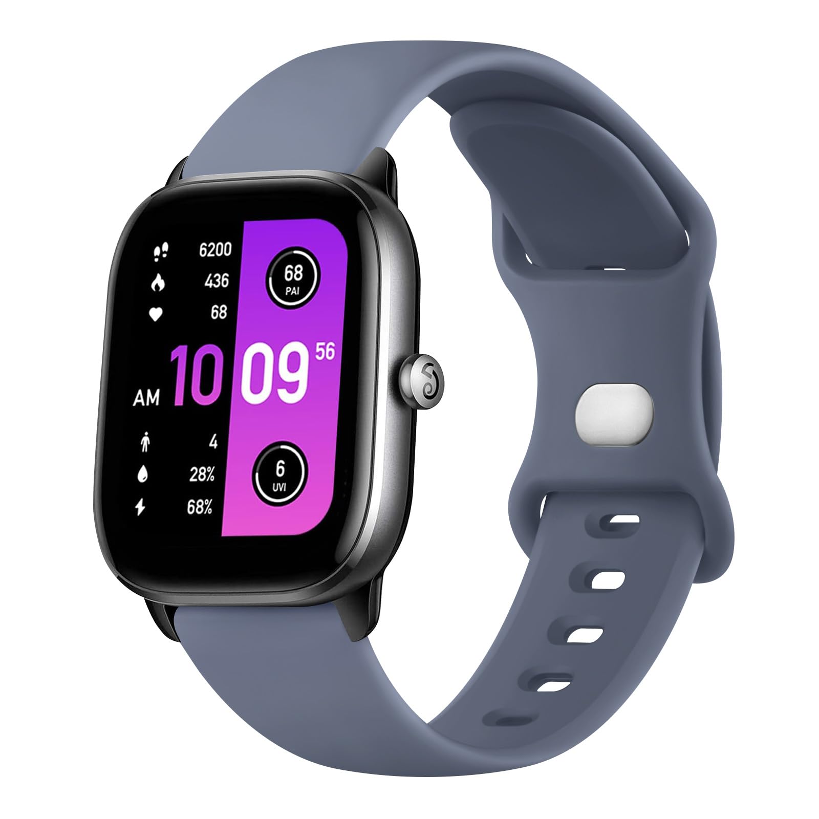 HOMTERN 20mm Width Straps For Amazfit Bip 3/Bip 3 Pro,GTS 4 Mini,GTS 2 Mini/GTS 2/GTS 2e/GTS 3/GTS,BIP/BIP U/BIP Lite/BIP S,GTR 42MM/GTR Mini,Flexible Silicone Replacement Watch Bands 5 thumbnail image