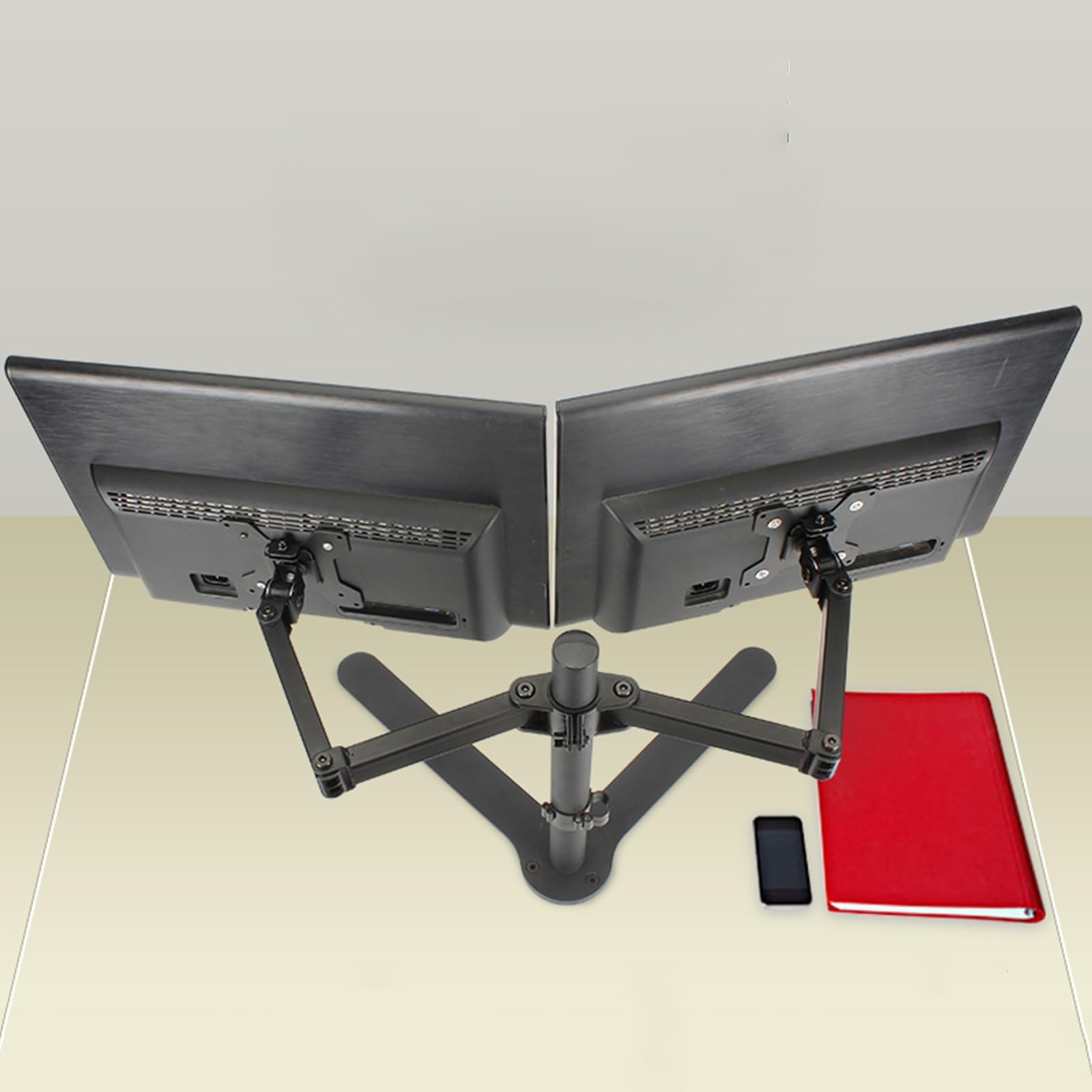 asdchZen Dual Monitor Stand Mount,Fully Adjustable Dual Monitor Arm For 12-27 Inch Screens,Mount Fits Up To 8Kg/17.6 Lbs Per Arm,80cm