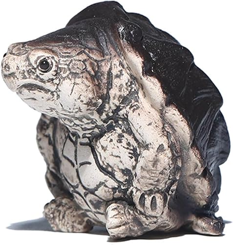 oldqyou Tea Pet - Figura decorativa de cocodrilo creativa, hecha a mano, cerámica, cocodrilo gordito, mini estatua linda, sala de estar, escritorio,