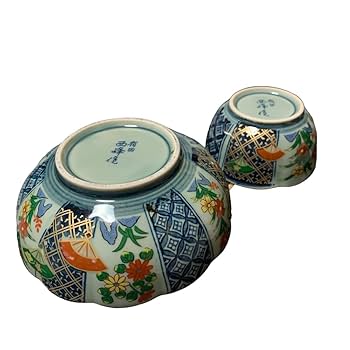 Amazon.co.jp: 有田焼 親子鉢揃 小鉢揃 錦扇花 中鉢 小鉢 10点